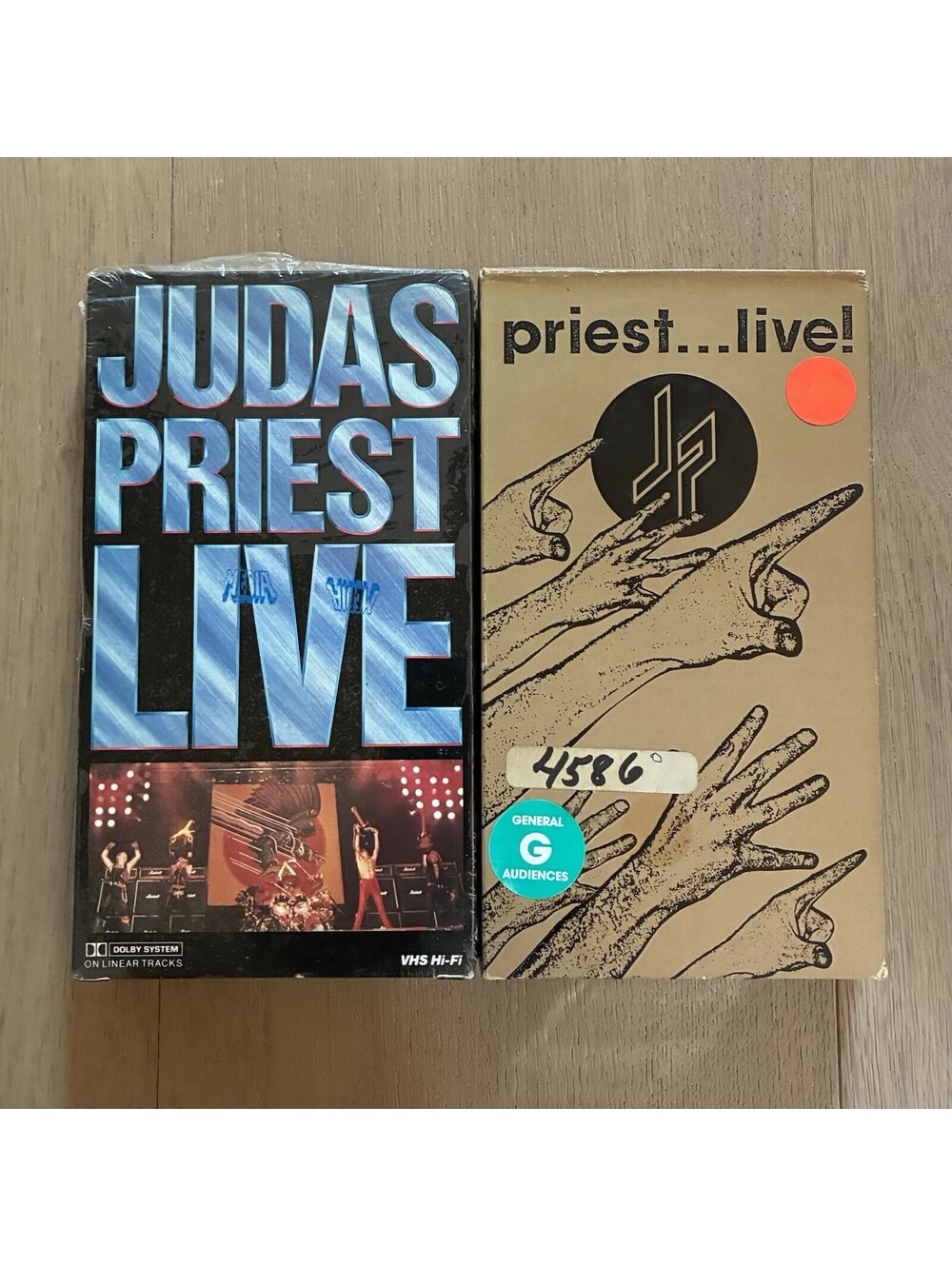 Set of 2 Judas Priest VHS - Live Concert Recordings